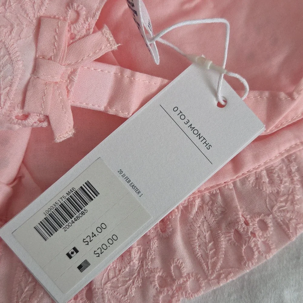 Janie and Jack Pink Floral Baby Bonnet